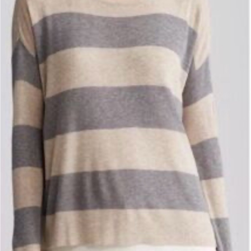 Sz 1X NWT Eileen Fisher Striped Sweater - Picture 2 of 5